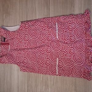 Girl's Vineyard Vines Red&White Rope Swirl Dress Size 6 Nautical